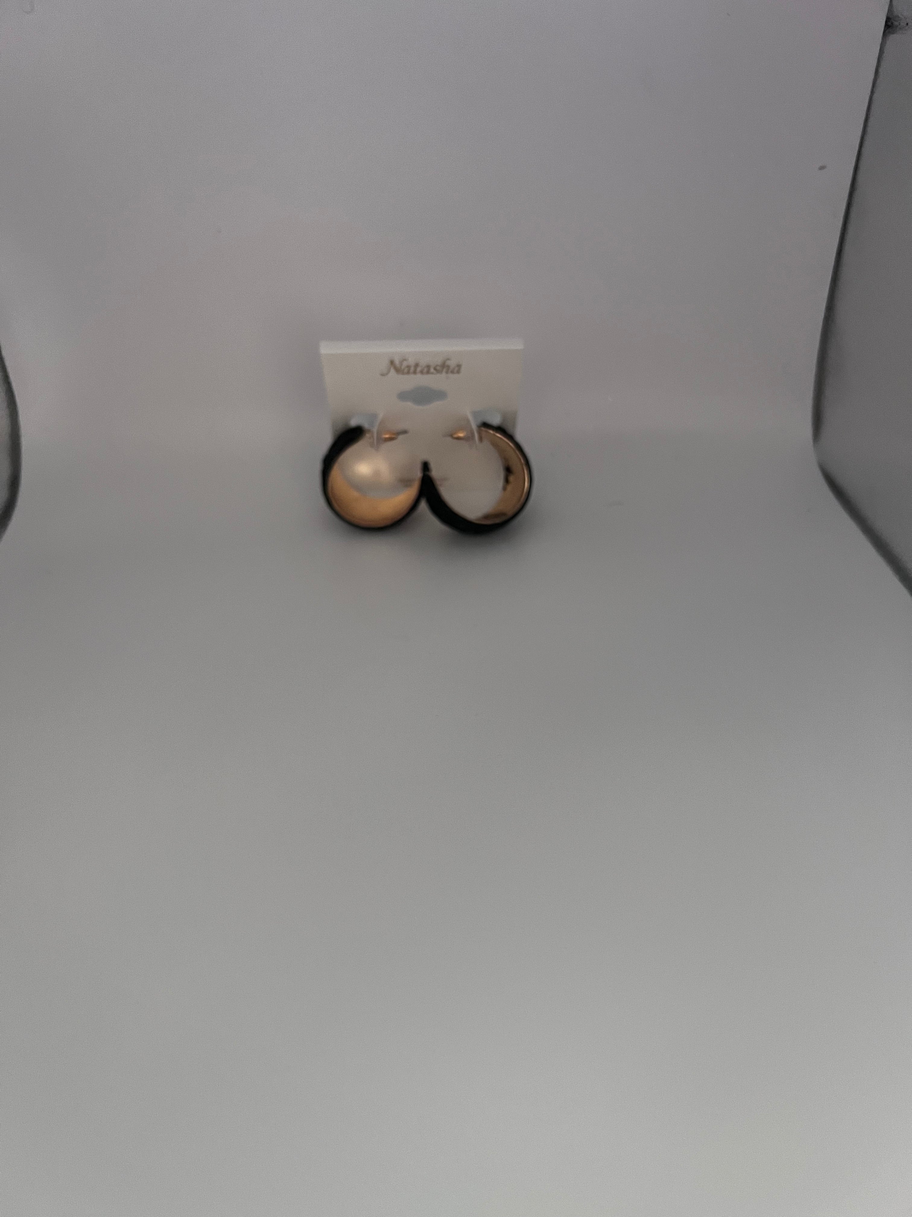 Black custom earrings