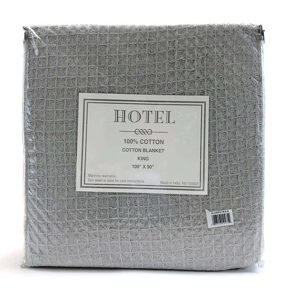 Hotel Blankets - Bed Size Options - Assorted Solid Colors