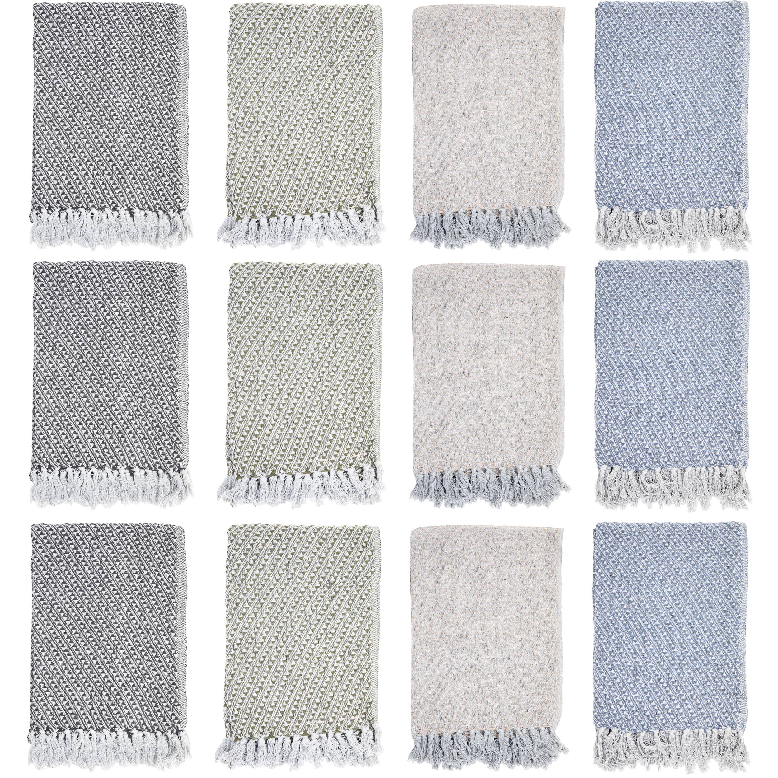 Patterned Cotton Throw Blanket