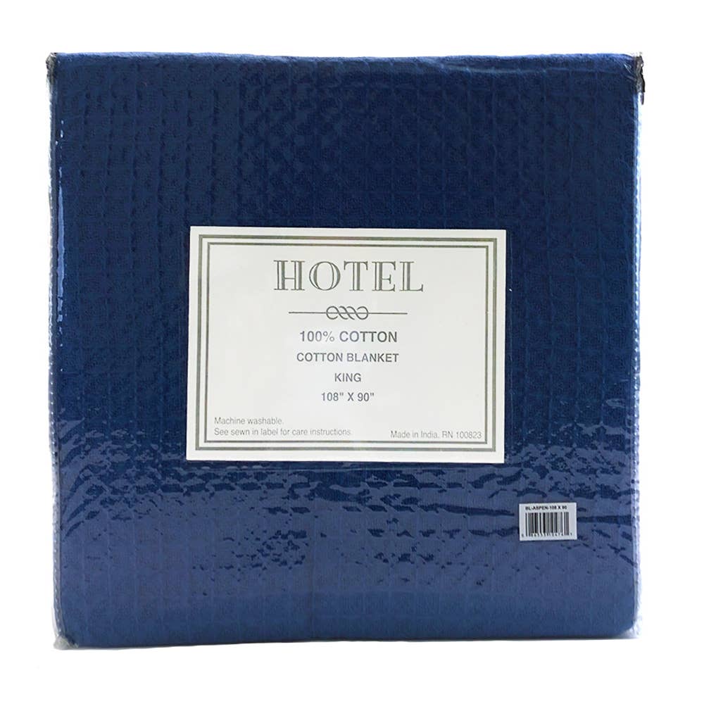 Hotel Blankets - Bed Size Options - Assorted Solid Colors