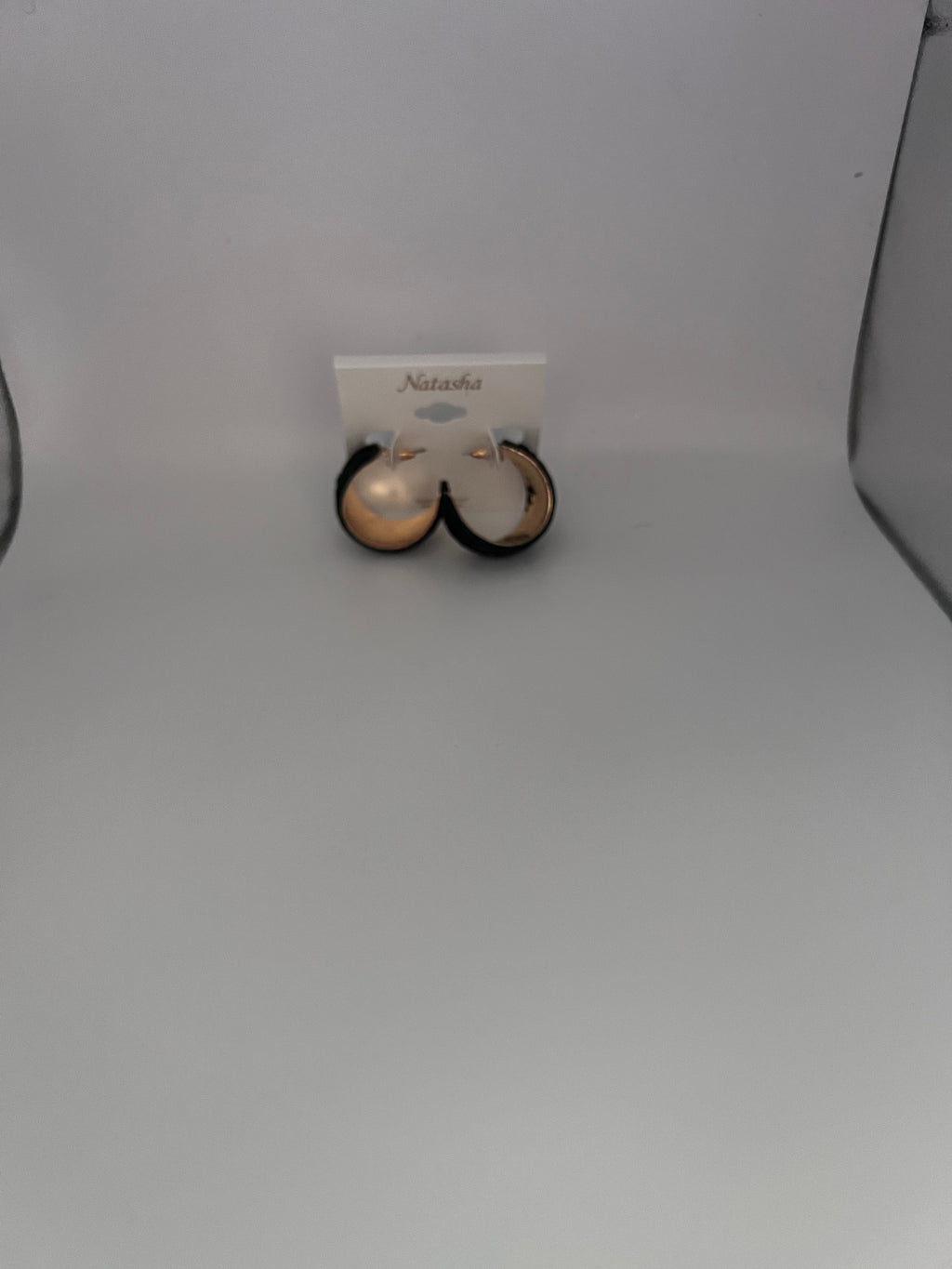 Black custom earrings