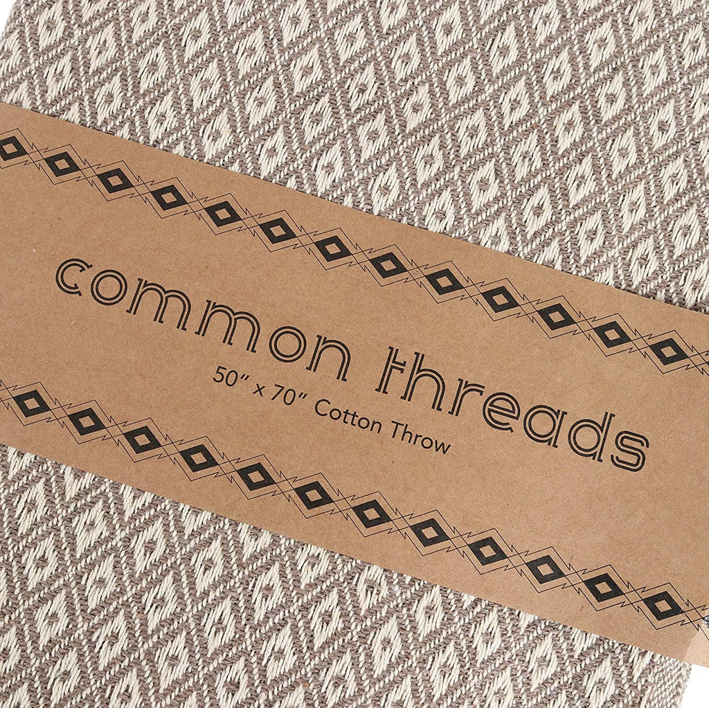 Patterned Cotton Throw Blanket