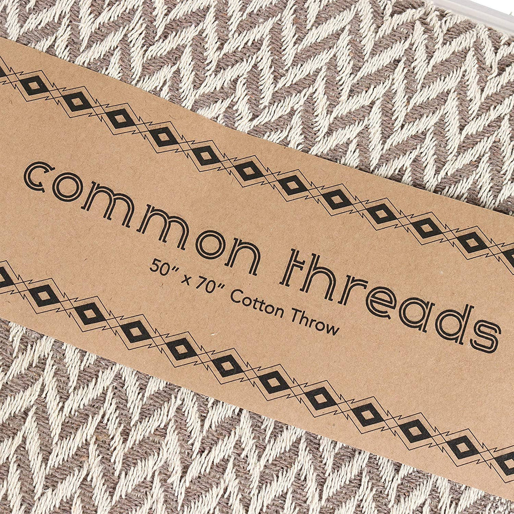 Patterned Cotton Throw Blanket