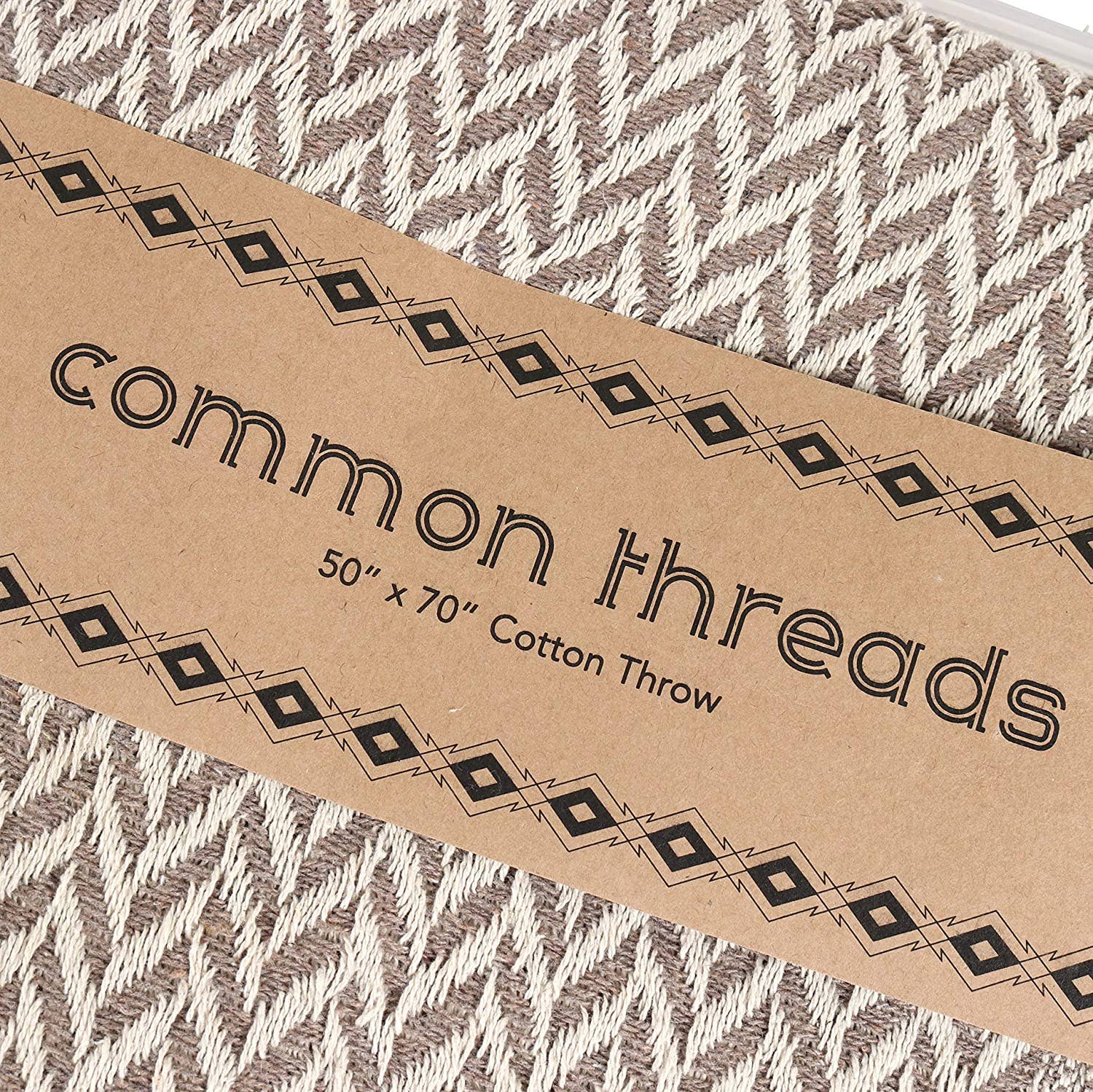 Patterned Cotton Throw Blanket