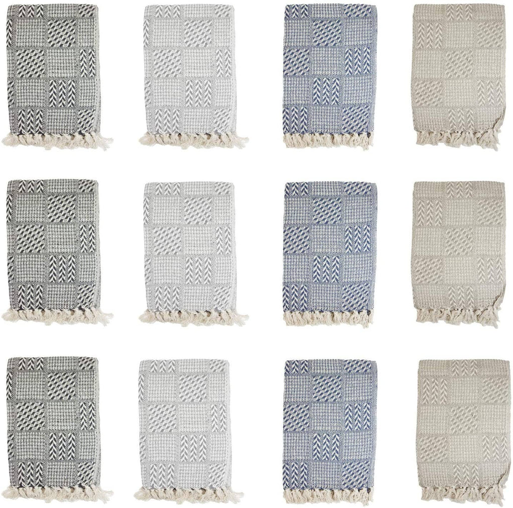 Patterned Cotton Throw Blanket