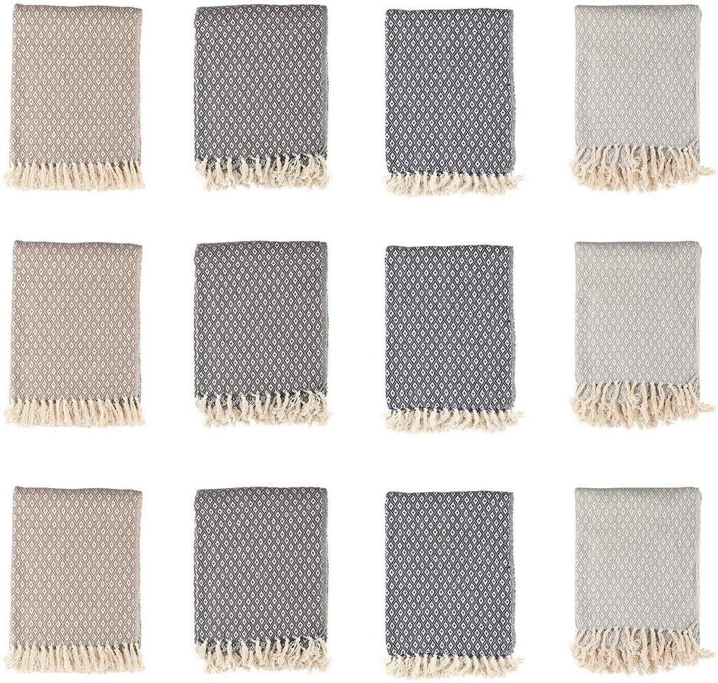 Patterned Cotton Throw Blanket