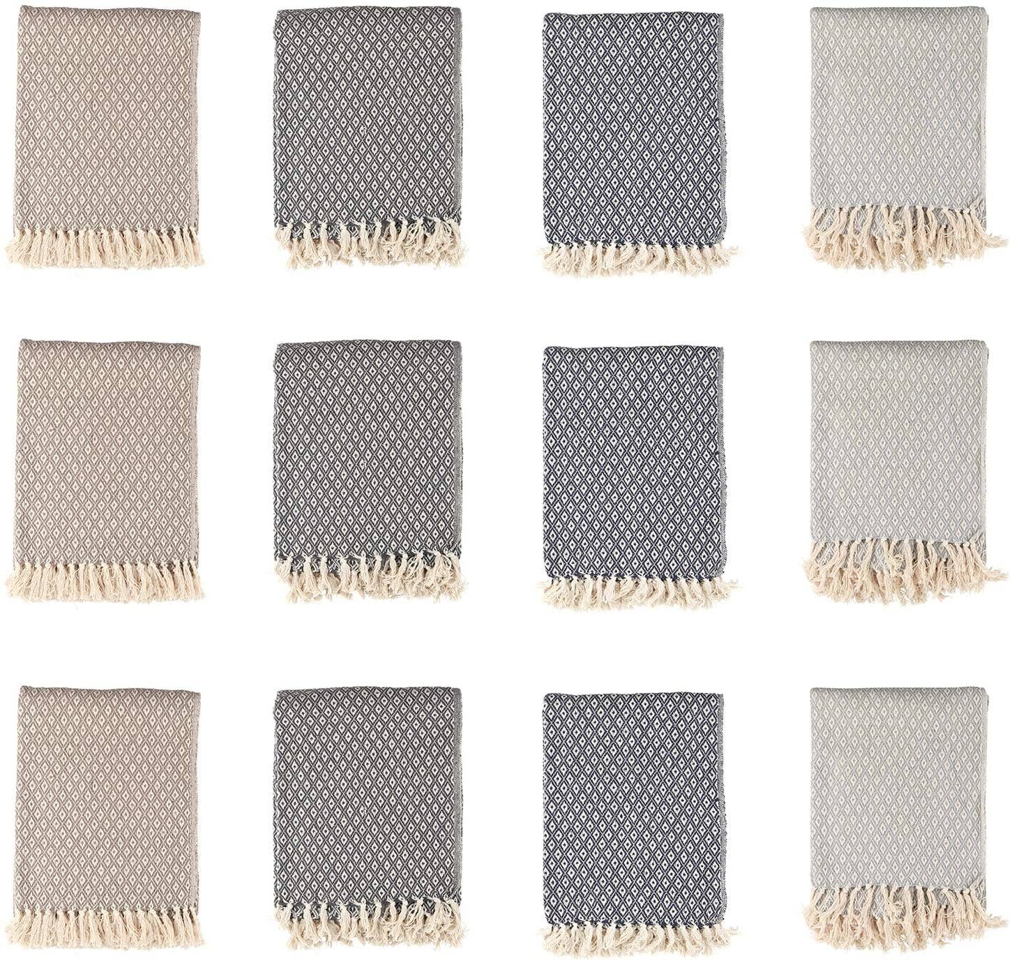 Patterned Cotton Throw Blanket